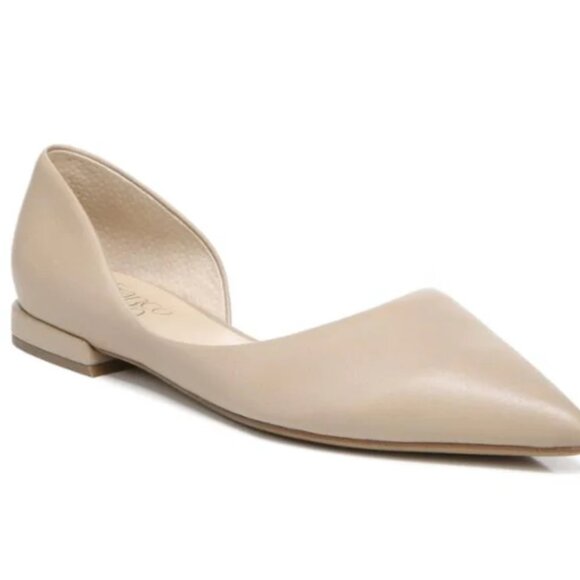 Ballet Flat, Pointed Toe, Tan Leather – Franko Sarto Size 10 - Picture 1 of 5